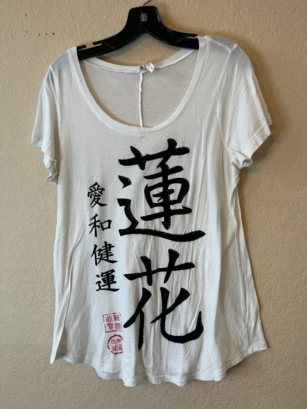 Pink Lotus Zen T-shirt L